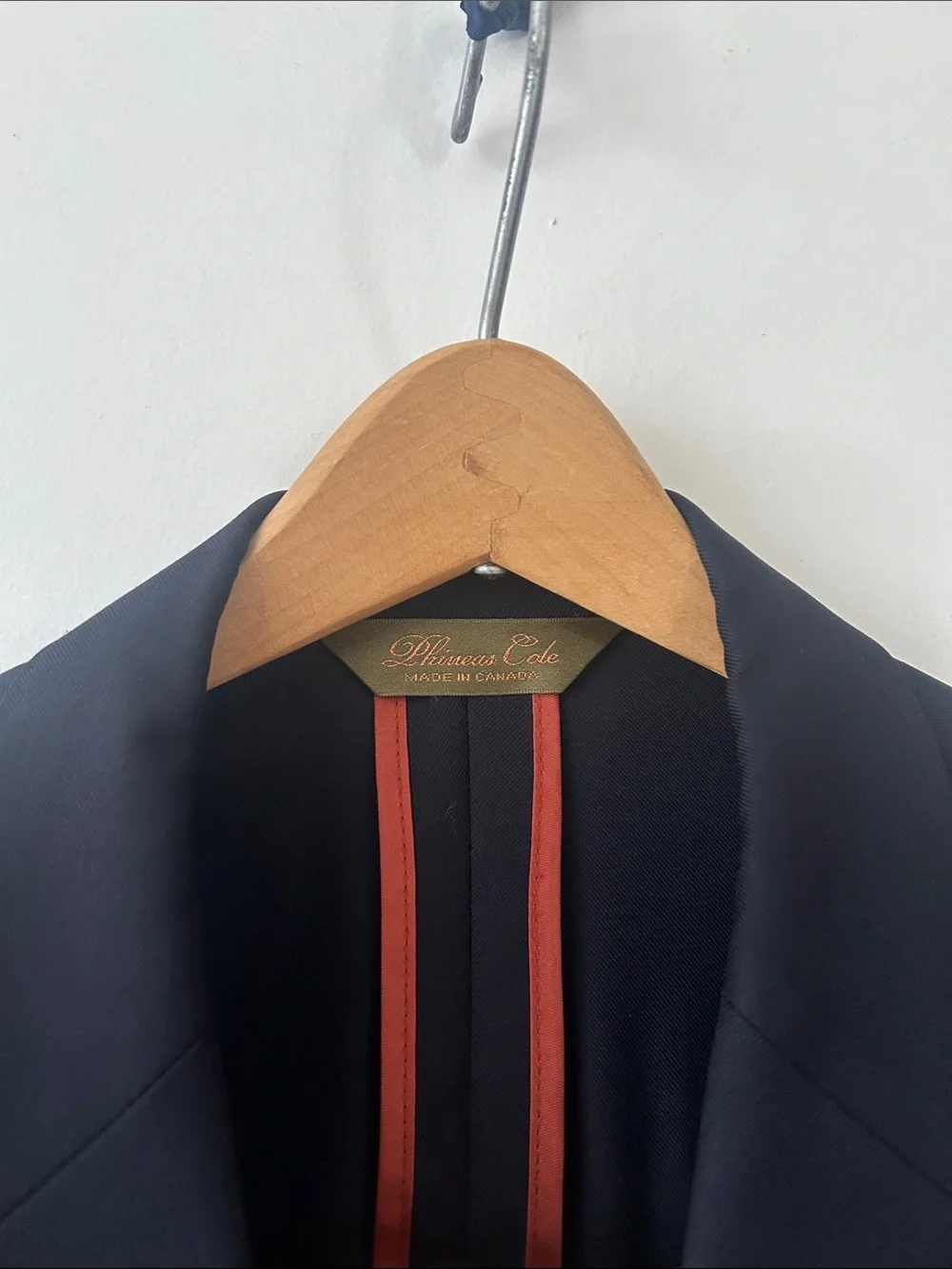 Luxurious Phineas Cole Dark Navy Midnight Blue Jacket Blazer Sports Coat 42-36 T